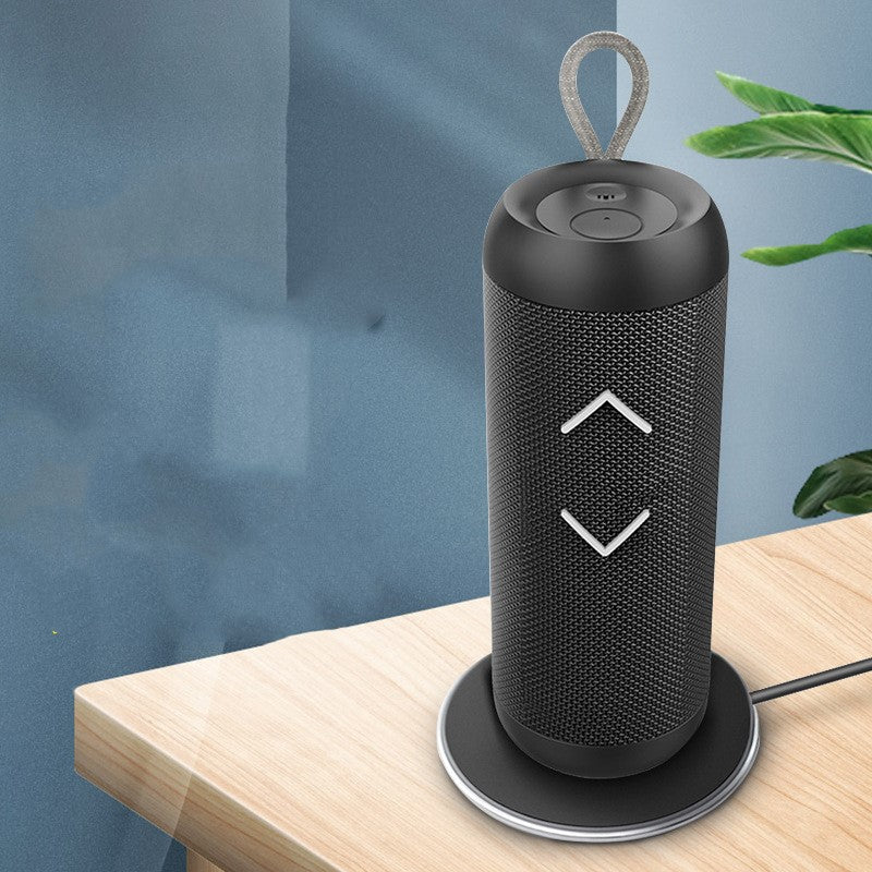 New Wireless Charging Fabric Bluetooth Speaker - Portable