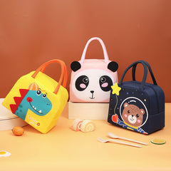 3D Cartoon Lunch Box with Insulated Tote Bag