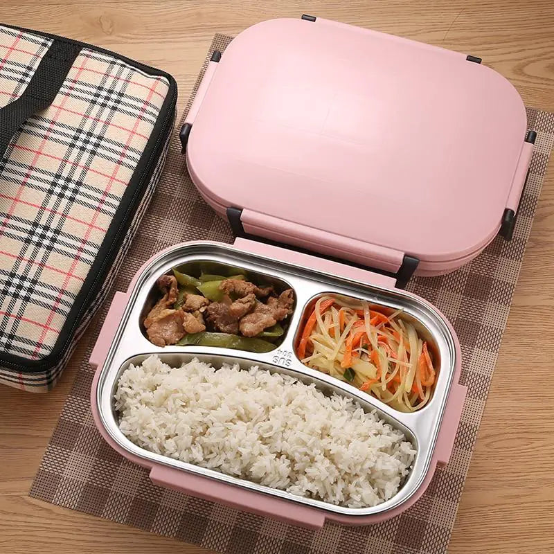 Stainless Steel Insulated Bento Box with Dividers