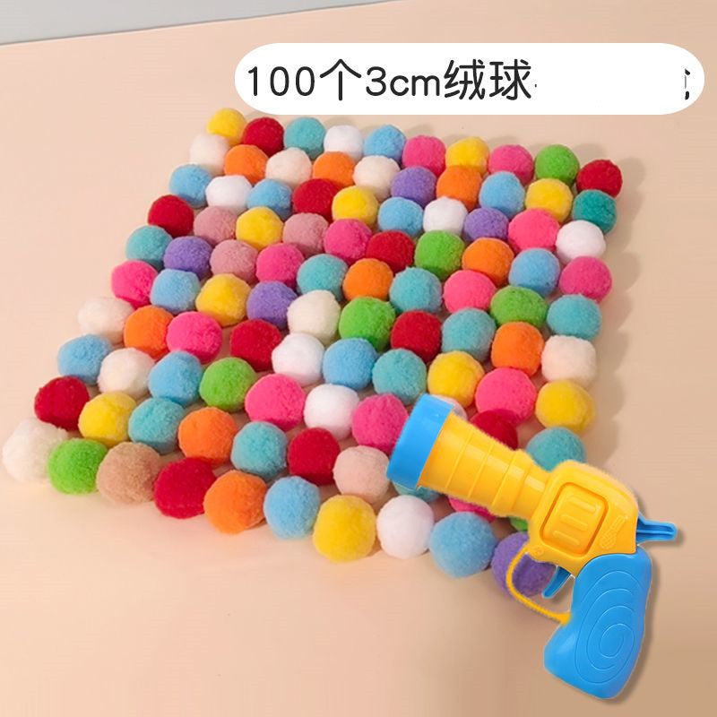 Interactive Cat Toy with Plush Ball Launcher