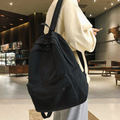 Fashion Women's Cotton Canvas School Backpack for Girls