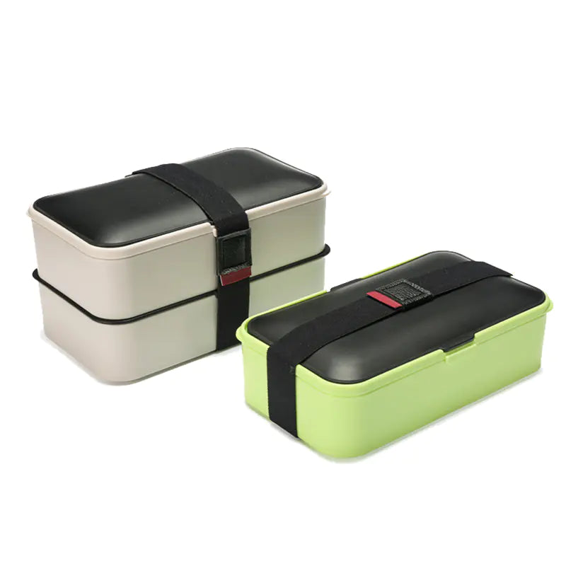 Japanese Double-Layer Bento Box with Insulation Set