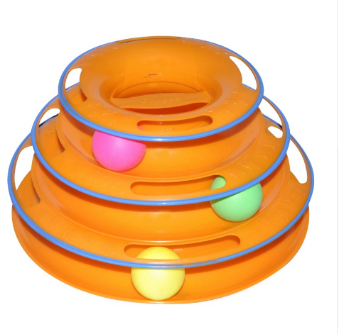 Interactive Cat Toy - Three-Level Activity Tower