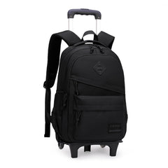 Armbq Rolling Backpack for Boys Girls School BookBag with Wheels Kids Luggage Trolley Back Pack on Wheels Elementary Travel Bag