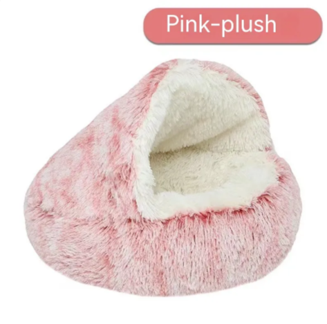 Semi-Closed Pet Bed – Cozy Year-Round Comfort