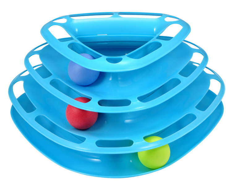 Interactive Cat Toy - Three-Level Activity Tower