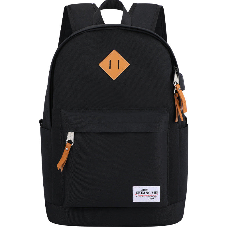Junior High School Student Backpack for Straight Hair