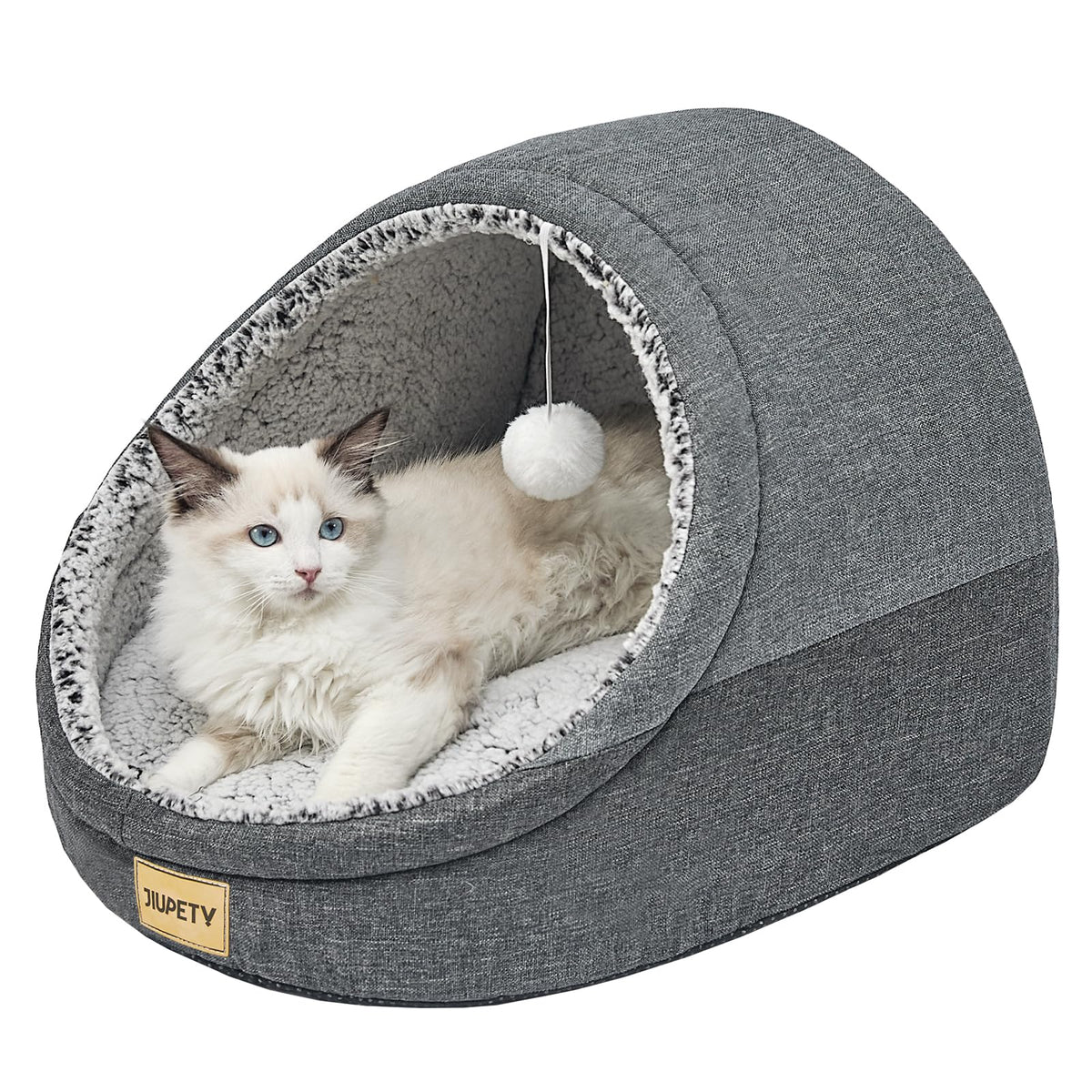 Covered Cat Cave Bed