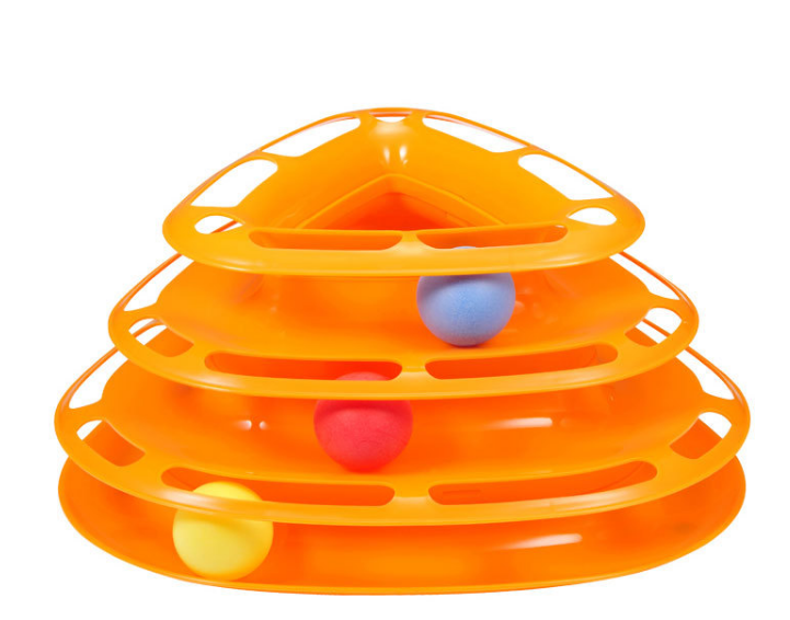 Interactive Cat Toy - Three-Level Activity Tower
