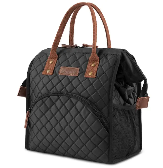 Large Capacity Insulated Lunch Bag - Stylish and Functional