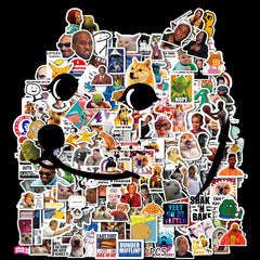 337 pcs Meme Stickers Funny Stickers for Adults & Teens Waterproof Vinyl Stickers for Water Bottles Laptop Stickers Pack Millennial Stickers Computer Phone Hard Hat Car Stickers and Decals