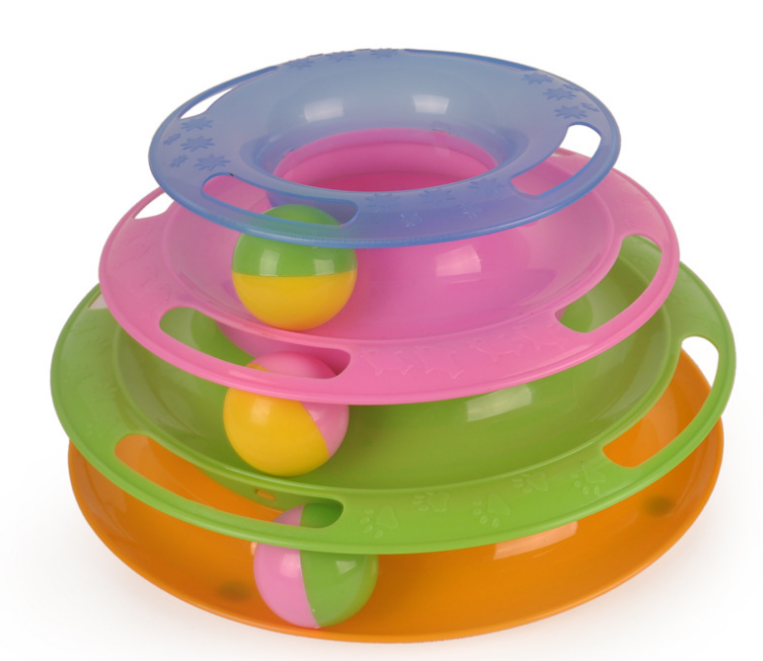 Interactive Cat Toy - Three-Level Activity Tower